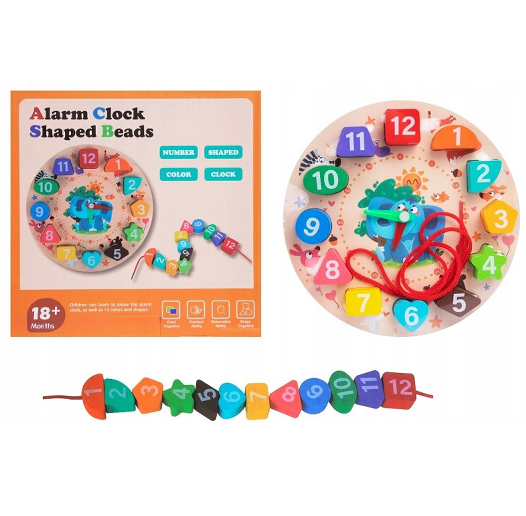 Juego Educativo  Del Reloj Con Bloques